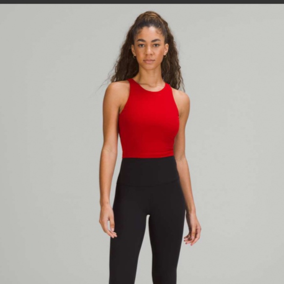 Lululemon Align High-Neck Tank Top Dark Red Size 6 - Picture 3 of 7